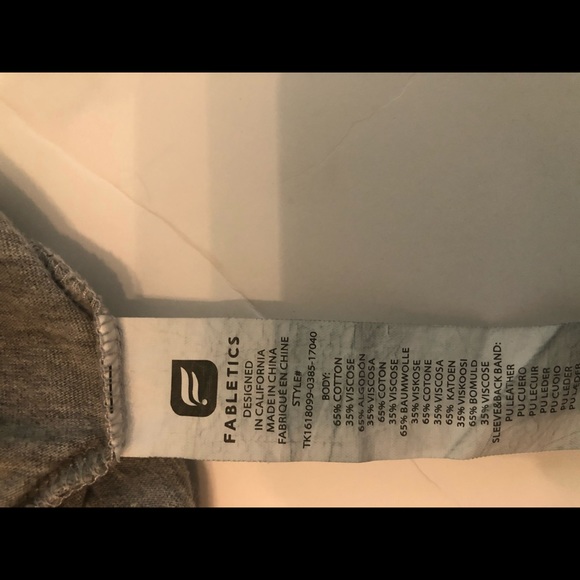 Fabletics top with Faux leather accents - Picture 12 of 12